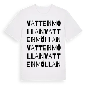 Vattenmöllan ordlek t-shirt – ekologisk bomull t-shirt från Pinshirt