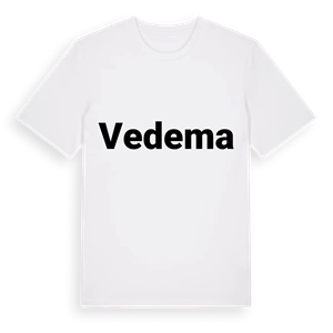 Vedema fetstil t-shirt – ekologisk bomull t-shirt från Pinshirt