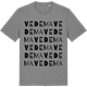 Mid Heather Gray t-shirt med Vedema ordlek t-shirt