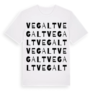 Vegalt ordlek t-shirt – ekologisk bomull t-shirt från Pinshirt