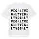 Vegalt ordlek t-shirt