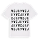 White t-shirt med Vejby ordlek t-shirt
