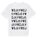 White t-shirt med Vejby ordlek t-shirt