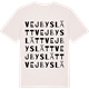 Vintage White t-shirt med Vejbyslätt ordlek t-shirt