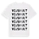 White t-shirt med Vejshult ordlek t-shirt
