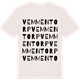 Vintage White t-shirt med Vemmentorp ordlek t-shirt