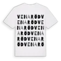 Venaröd ordlek t-shirt