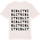 Vintage White t-shirt med Verket ordlek t-shirt