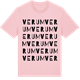 Pink Cotton t-shirt med Verum ordlek t-shirt