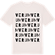Vintage White t-shirt med Verum ordlek t-shirt