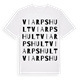 White t-shirt med Viarpshult ordlek t-shirt