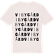 Vintage White t-shirt med Viby gård ordlek t-shirt