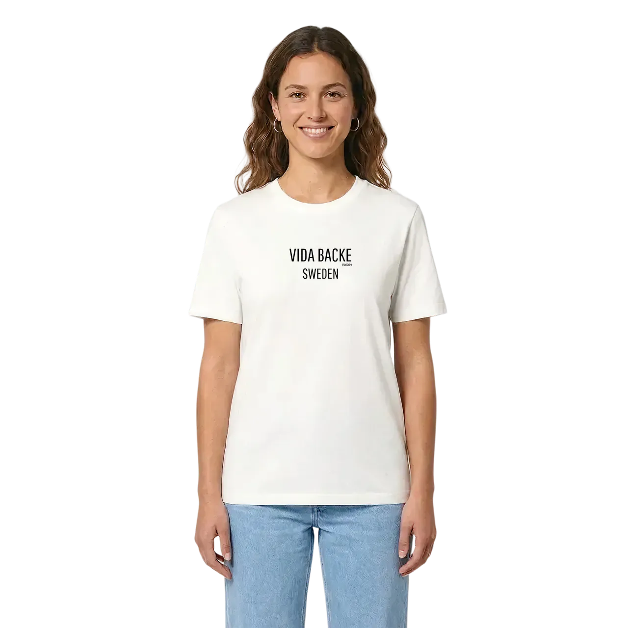 Vida Backe i Sverige t-shirt i miljö