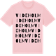 Pink Cotton t-shirt med Videholm ordlek t-shirt