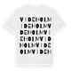 White t-shirt med Videholm ordlek t-shirt