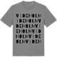 Mid Heather Gray t-shirt med Videholm ordlek t-shirt