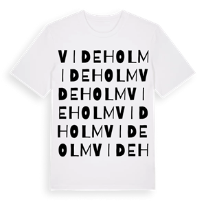 Videholm ordlek t-shirt – ekologisk bomull t-shirt från Pinshirt