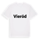 Vieröd fetstil t-shirt