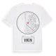 White t-shirt med Viken t-shirt