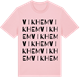 Pink Cotton t-shirt med Vikhem ordlek t-shirt