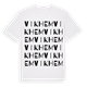 White t-shirt med Vikhem ordlek t-shirt