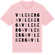 Pink Cotton t-shirt med Vileberga ordlek t-shirt