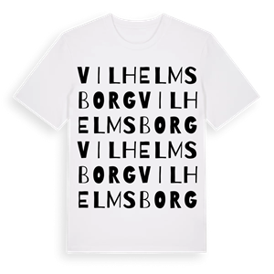Vilhelmsborg ordlek t-shirt – ekologisk bomull t-shirt från Pinshirt