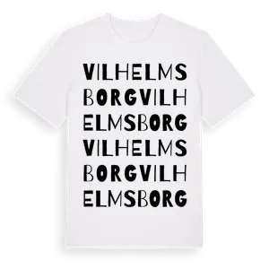 Vilhelmsborg ordlek t-shirt – ekologisk bomull t-shirt från Pinshirt