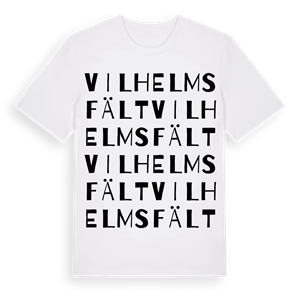 Vilhelmsfält ordlek t-shirt – ekologisk bomull t-shirt från Pinshirt