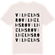 Vintage White t-shirt med Vilhelmsro ordlek t-shirt