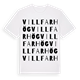 White t-shirt med Villfarhög ordlek t-shirt