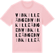 Pink Cotton t-shirt med Vinkilleängen ordlek t-shirt