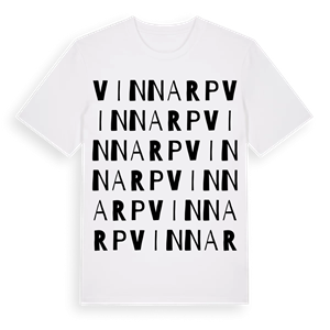 Vinnarp ordlek t-shirt – ekologisk bomull t-shirt från Pinshirt
