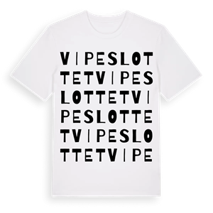 Vipeslottet ordlek t-shirt – ekologisk bomull t-shirt från Pinshirt