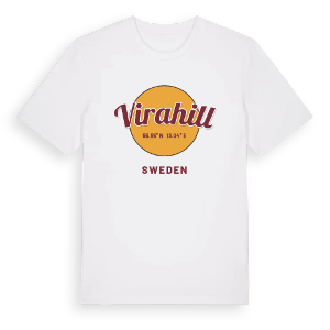 Virahill cirkel t-shirt – ekologisk bomull t-shirt från Pinshirt