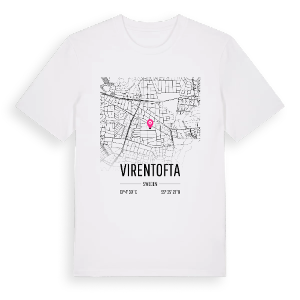 Virentofta karta t-shirt – ekologisk bomull t-shirt från Pinshirt
