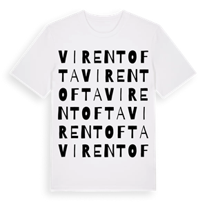 Virentofta ordlek t-shirt – ekologisk bomull t-shirt från Pinshirt