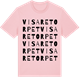 Pink Cotton t-shirt med Visaretorpet ordlek t-shirt