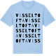 Blue Soul t-shirt med Visseltofta ordlek t-shirt