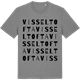 Mid Heather Gray t-shirt med Visseltofta ordlek t-shirt