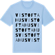Blue Soul t-shirt med Vistoftahus ordlek t-shirt