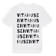 White t-shirt med Vita Husen ordlek t-shirt