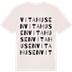 Vintage White t-shirt med Vita husen ordlek t-shirt