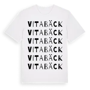 Vitabäck ordlek t-shirt – ekologisk bomull t-shirt från Pinshirt