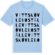 Blue Soul t-shirt med Vittskövle boställe ordlek t-shirt