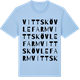 Blue Soul t-shirt med Vittskövle farm ordlek t-shirt