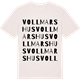 Vintage White t-shirt med Vollmarshus ordlek t-shirt