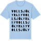 Blue Soul t-shirt med Vollsjö kyrkby ordlek t-shirt