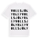 Vollsjö kyrkby ordlek t-shirt