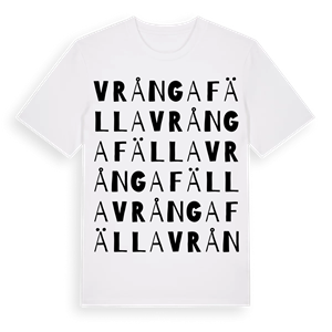 Vrångafälla ordlek t-shirt – ekologisk bomull t-shirt från Pinshirt